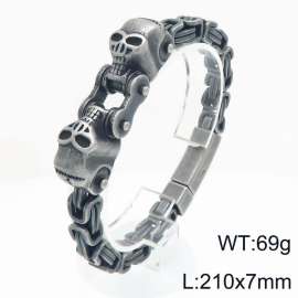 Stainless Skull Bracelet