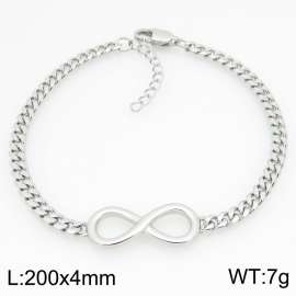 Stainless steel infinity symbol bracelet