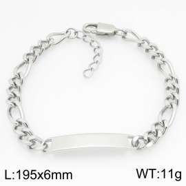 Stainless steel bracelet factory direct supply hot selling simple smooth curved bracelet