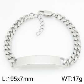 Stainless steel bracelet factory direct supply hot selling simple smooth curved bracelet