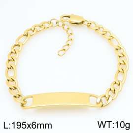 Stainless steel bracelet factory direct supply hot selling simple smooth curved bracelet