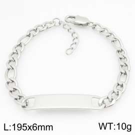 Stainless steel bracelet factory direct supply hot selling simple smooth curved bracelet