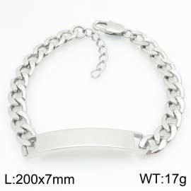 Stainless steel bracelet factory direct supply hot selling simple smooth curved bracelet