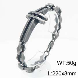 Stainless steel bracelet factory direct supply hot selling simple cross shaped bracelet