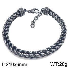SS Oxidized Bracelet