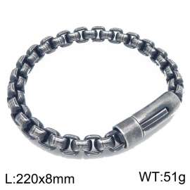 SS Oxidized Bracelet